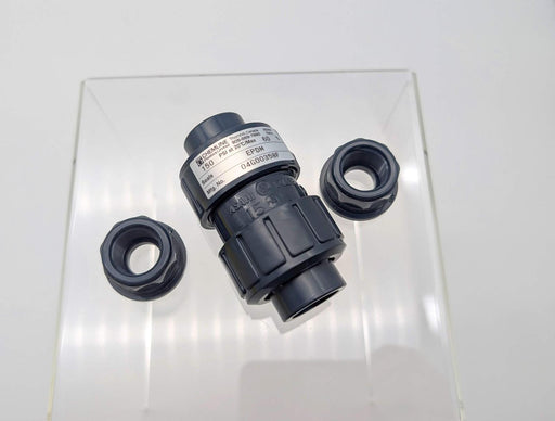Asahi 1/2" True Union Ball Check Valve PVC Body EPDM Seal 150 PSI 04G00348F 1