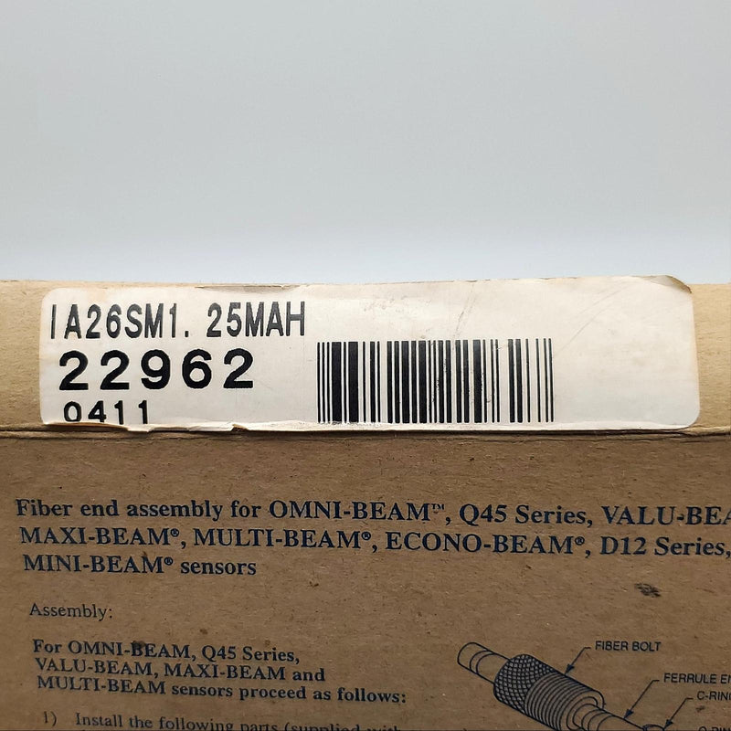 Banner IA26SM1.25MAH Fiber Optic Sensor Cable 6ft Stainless Steel Coil 22962 5