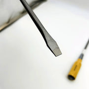 Vessel 350-9-200 Flat Head Screwdriver Wood Handle Tang-Thru S/D Long Shank 2pk 4