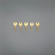 5x Yale RN13 1/2 Key Blanks JC Keyway Standard Surety Nickel Silver 5 Pin NOS 3