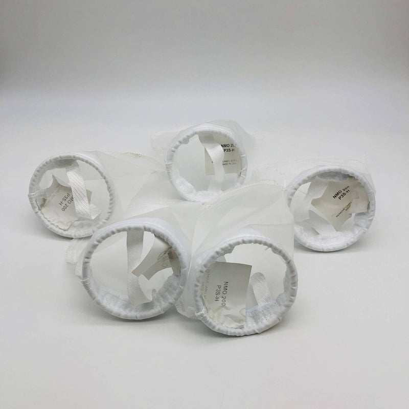 DHA NMO200P3SH Liquid Filter Sock Bag 4.12" x 8" 200 Mi Handle Mesh Lot of 5 8