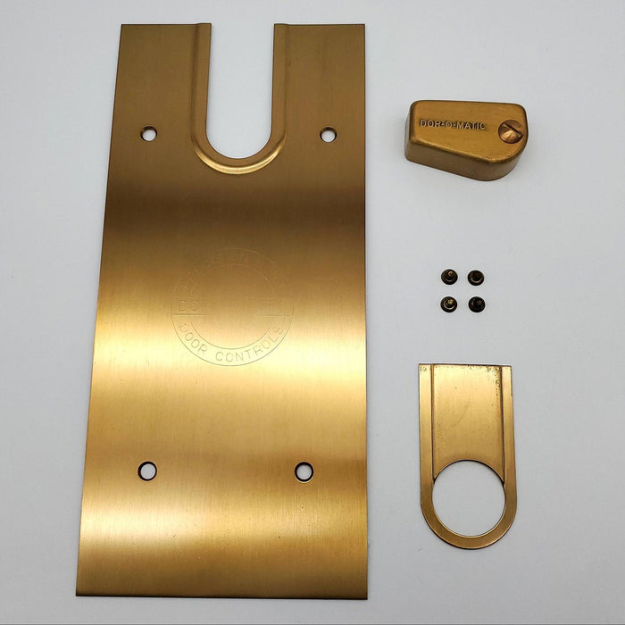 Dor-O-Matic Floor Closer Dress Plate & Dress Cap Satin Bronze 200 Series Closers 1