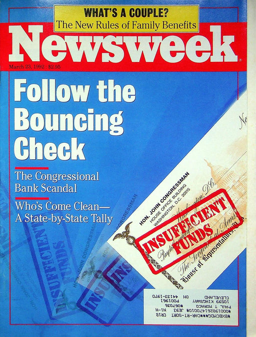 Newsweek Magazine March 23 1992 Congress Bank Scandal Checks Singer Eric Clapton 1