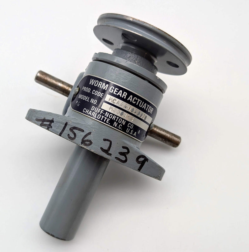 Duff-Norton M2501-3 Mechanical Screw Jack Actuator 1 Ton 3" Travel 5:1 Ratio