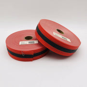 Presco SBW2RBK200 Woven Barricade Tape 2in x 200ft Red with Black Stripe 2 Rolls 6