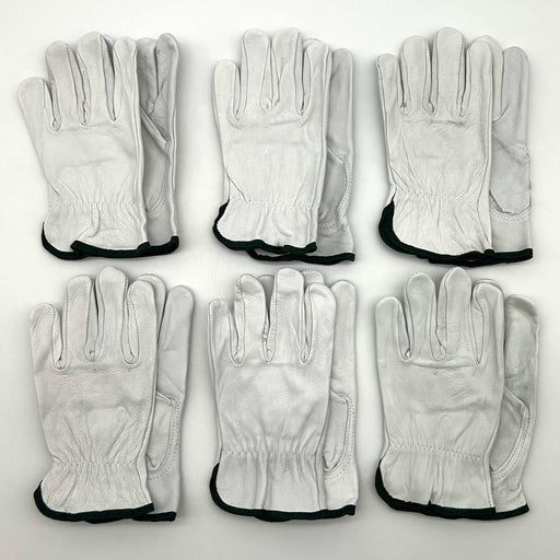 PIP 991K Leather Drivers Gloves Size Medium Keystone Thumb Slip On Cuff 6 Pairs 1