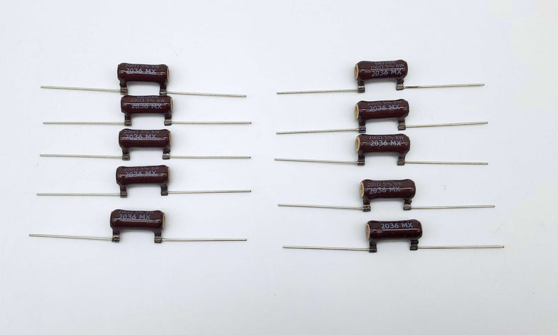 Ohmite B8J200E Through Hole Resistors 8W 250V 200 OHMS Wirewound Pack of 10 1
