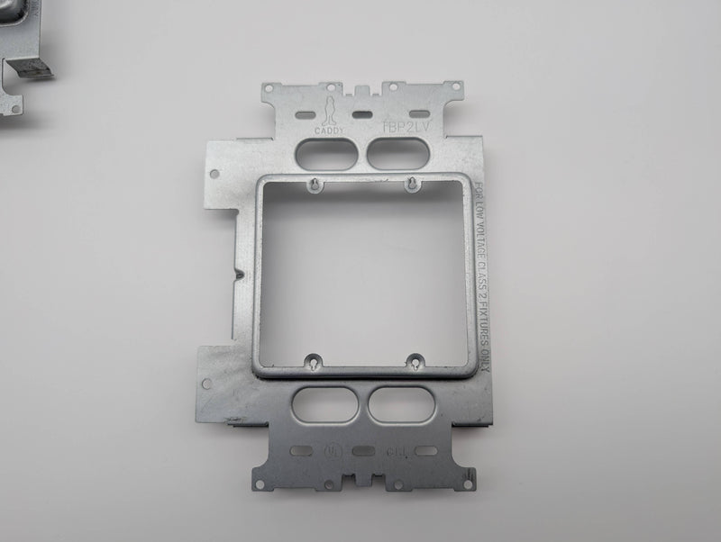 Caddy TBP2LV Mounting Plates 2 Gang for Heavy Duty Telescoping Bracket Pack of 5 2