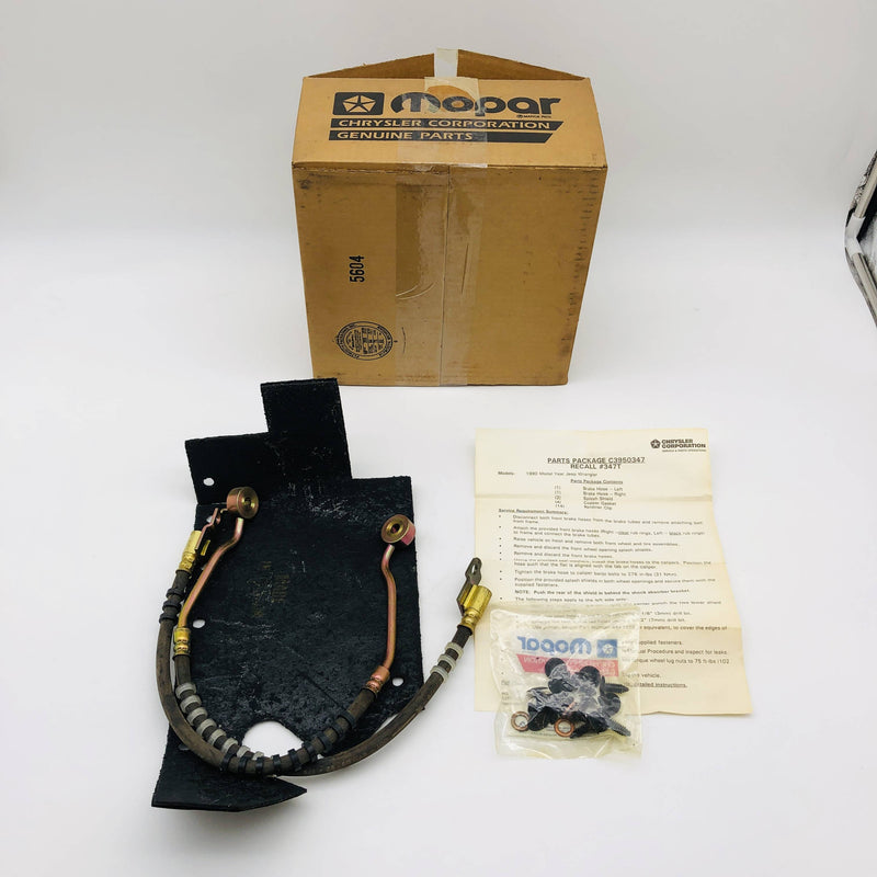 Mopar C3950347 Brake Hose Replacement Kit OEM New NOS Open 1990 Jeep Wrangler 4