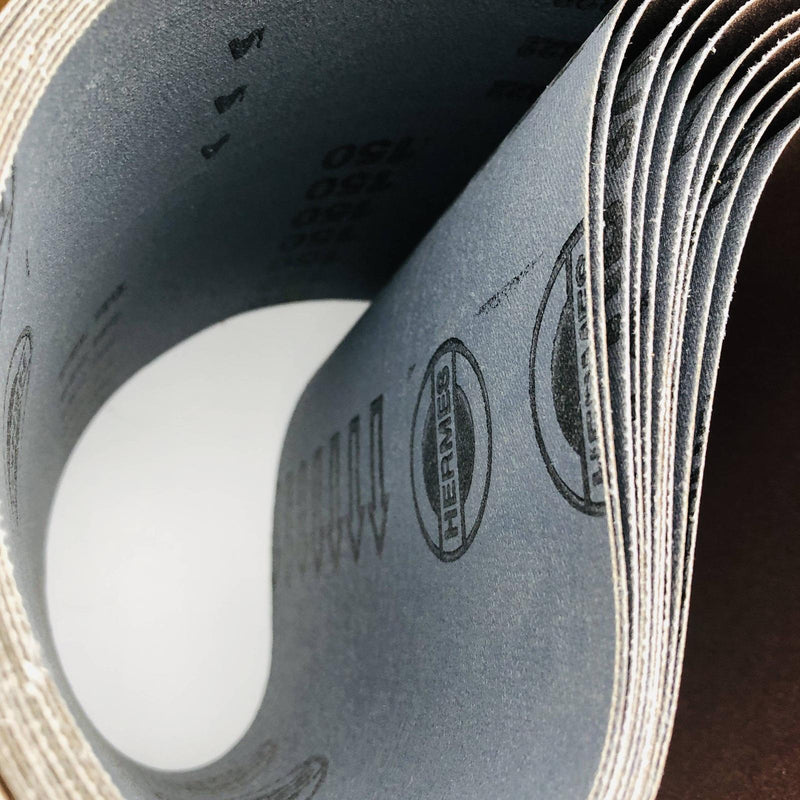 Hermes RB 377 YX Wide Cloth Sanding Belt 8" x 60" 150 Grit SC32 Pack of 10 6