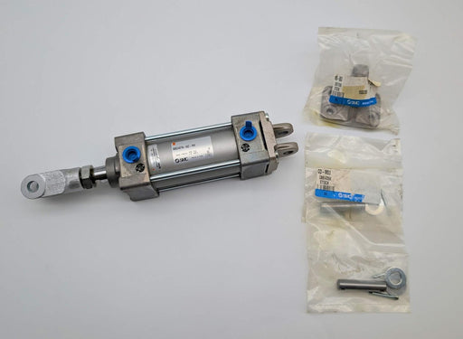 SMC MBD40TN-50Z-NW Tie Rod Air Cylinder 40mm Bore 50mm Stroke Double Clevis 1