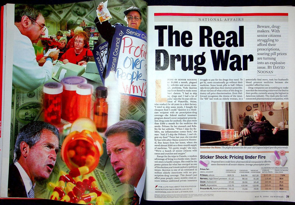 Newsweek Magazine May 8 2000 Pharmaceuticals Drug War Prices Microsoft Antitrust 4
