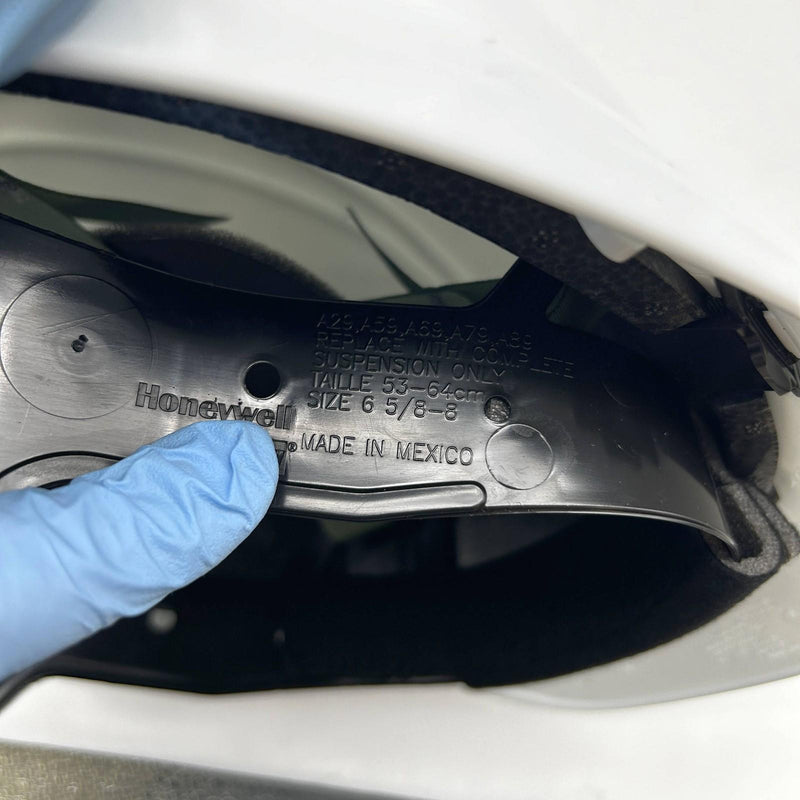 Honeywell A89R010000 Hard Hat White Ratchet Suspension A89 Matterhorn Class 2