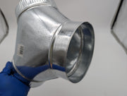 Fantech 6" Y Adapter Duct 6" x 6" x 6" Galvanized Sheet Metal FY 6 5