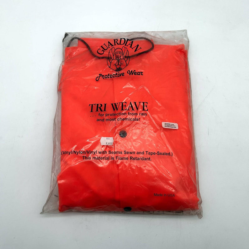 Guardian 703ORXL-CUFF Rain Jacket Extra Large XL Hood Tri-Weave Flame Retardant 6