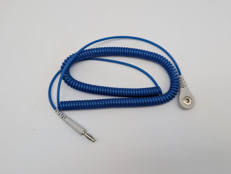Desco 09121 Jewel ESD Wrist Strap Coiled 10ft Length Single Conductor 4mm Snap 2
