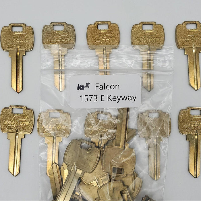 10x Falcon 1573 Key Blanks Original E Keyway Nickel Silver 5 Pin 4