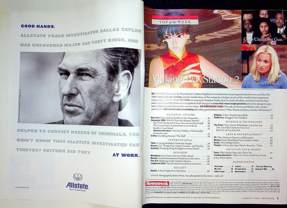 Newsweek Magazine March 6 2000 Playstation 2 Released Sony Internet Tax Dot Com 3