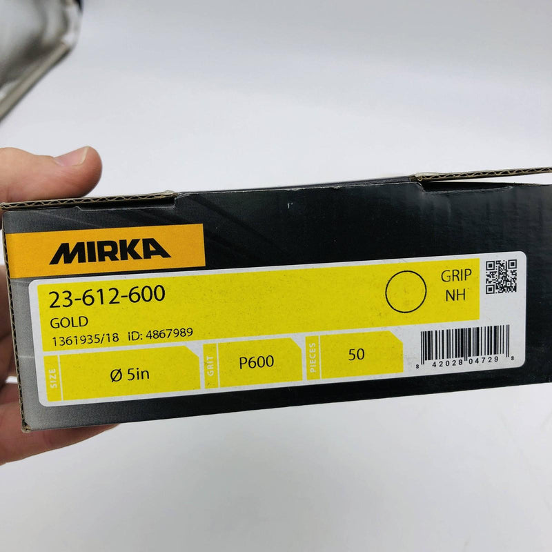 Mirka Gold 23-612-600 Sanding Discs 5" Grip Disc 600 Grit Aluminum Oxide 50pk 2