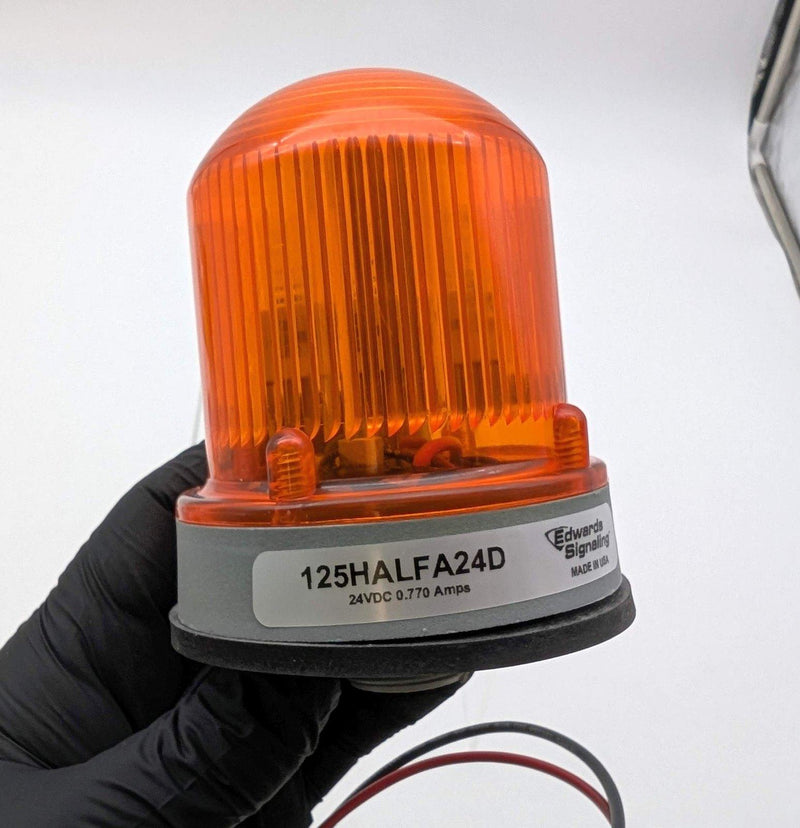 Edwards Signaling 125HALFA24D Halogen Flashing Beacon Amber NEMA 4X Enclosure