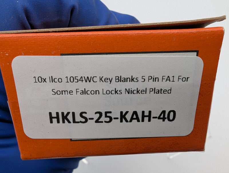 10x Ilco 1054WC Key Blanks 5 Pin FA1 For Some Falcon Locks Nickel Plated 3