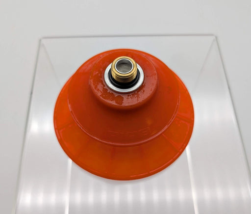Piab BFF110P.5R.G45M Suction Cup 110mm Flat Bellows 3/8" 1/8" NPSF & Mesh Filter 1