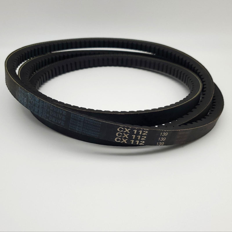D&D Power CX112 Belt Notched 0.88" Wide 116" Length 17/32" Thick CX Section 1