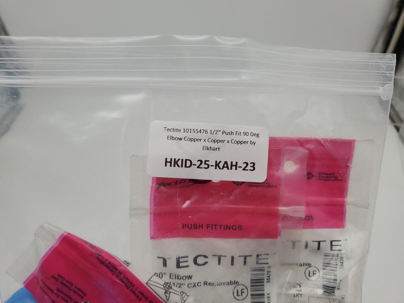 Tectite 10155476 1/2" Push Fit 90 Deg Elbow Copper x Copper x Copper by Elkhart 3