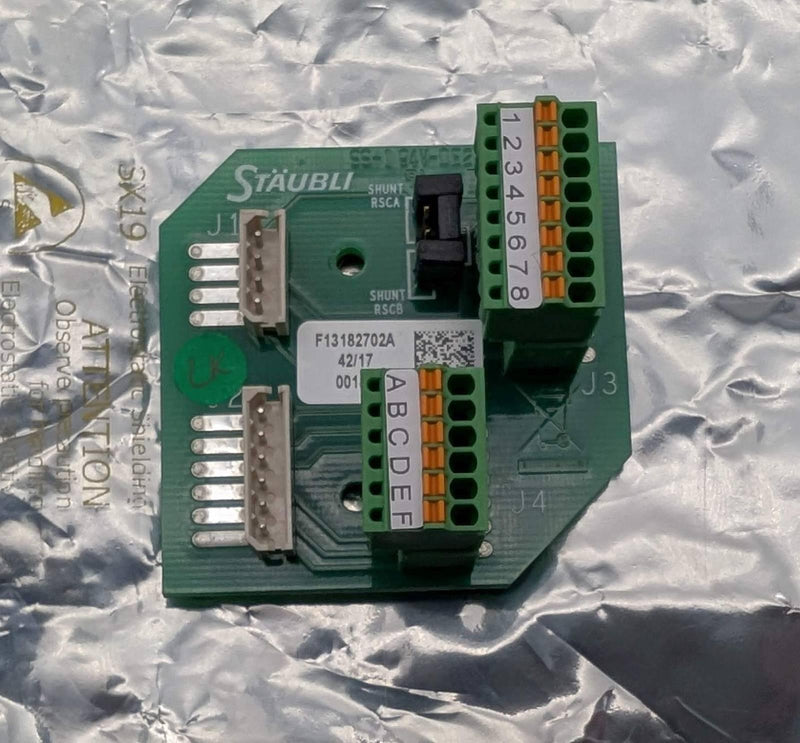 Staubli F13182702A Shunt RSCA Board SS-1 94V-0E229342 2 New Old Stock 1