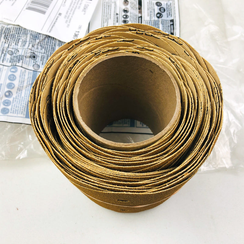 3M Stickit 363I 13671 Disc Roll PSA 5" 60 Grit Sandpaper Aluminum Oxide 100/RL