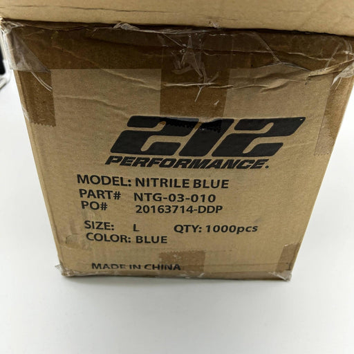 212 Performance NTG-03-010 Disposable Glove Large 5mil Blue Nitrile PF 10BX/Case 2