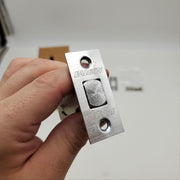 Falcon Deadbolt Double Cylinder Satin Chrome 2-3/8" Backset 930 Bore In USA Made 8