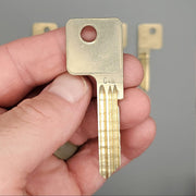 5x Yale EN11 Key Blanks C4R Keyway Nickel Silver 6 Pin NOS 2