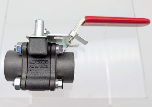 Worcester 1/2 4444 6 YVSE Ball Valve C Steel Body 316SS Ball & Stem Lubetal Seat 1
