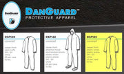 DanGard Coverall Medium Zipper Front Elastic Wrist & Ankle DSP125 Pack of 25 4