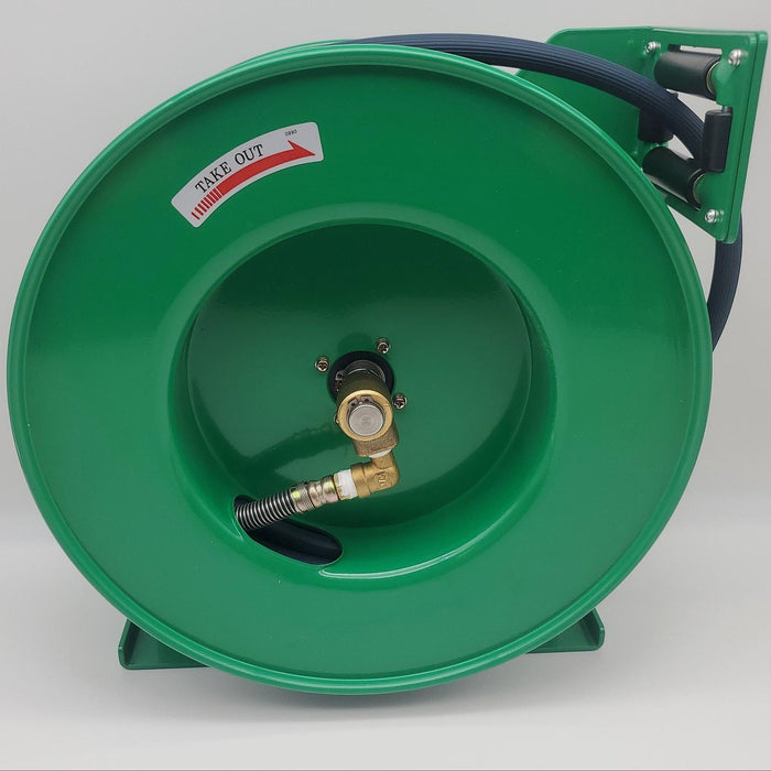 SPEEDAIRE 437J08 Spring Return Hose Reel 50ft 1/4in Diam Air Hose 300psi Metal 9