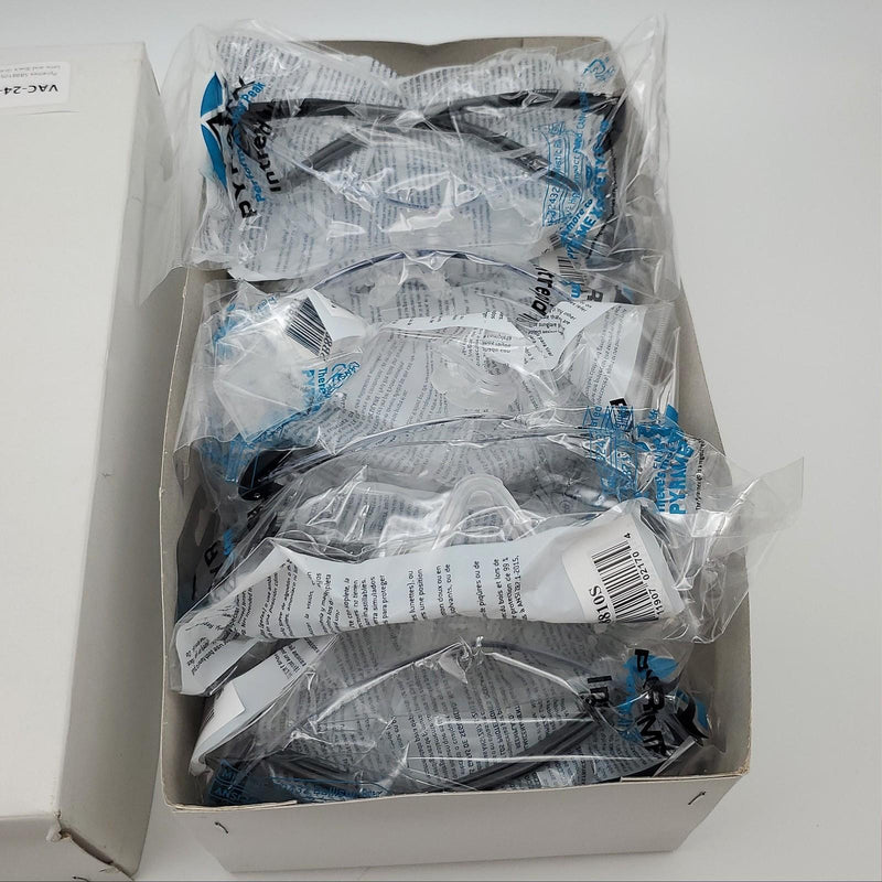 Pyramex SB8810S Safety Glasses Clear Lens and Black Gray Temples Pack of 12 5