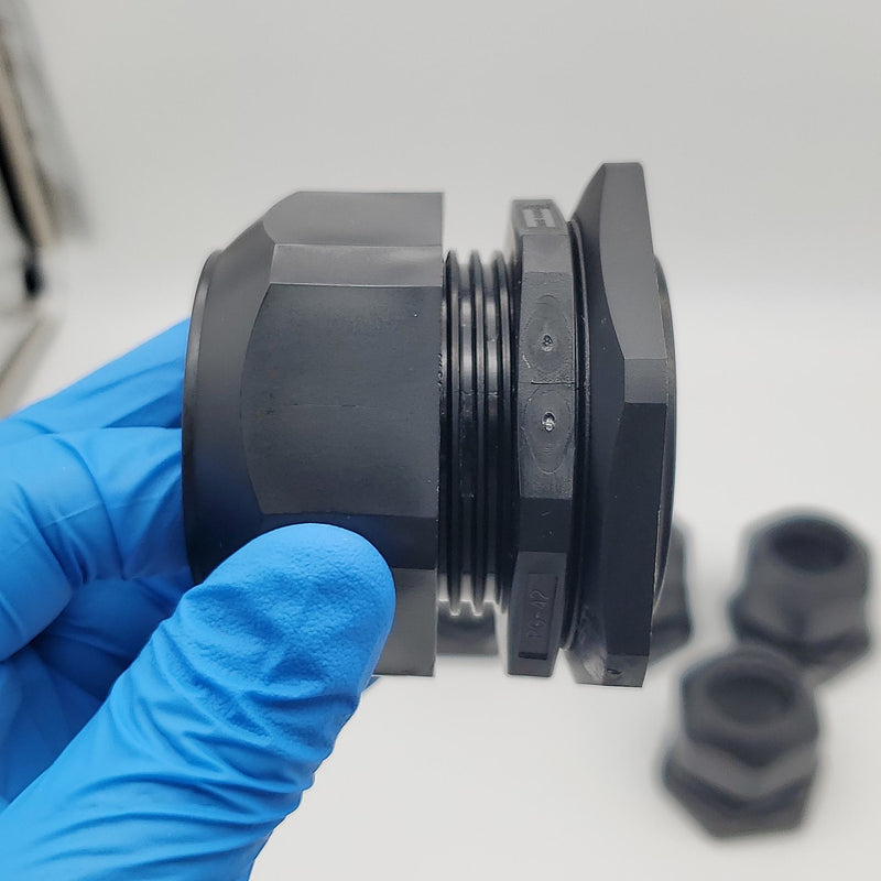 Heyco M3212 Cord Grips PG42 Liquid Tight Straight Thru w/ M9152 Nut Pack of 5 6