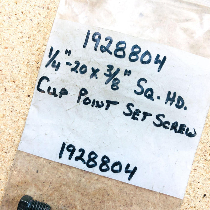 Simplicity 1928804 Set Screw Sq Hd Cup Point 1/4-20x3/8 OEM NOS 1928804SM Black 2