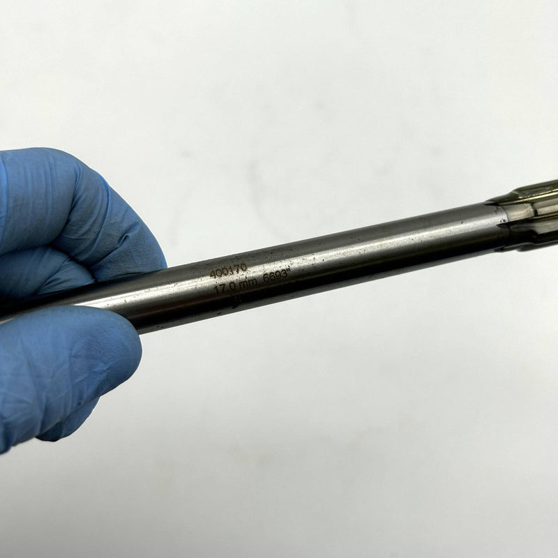 Hannibal 400170 Reamer Straight Shank and Flute Type 400 0.6693/17mm 9/16 Shank