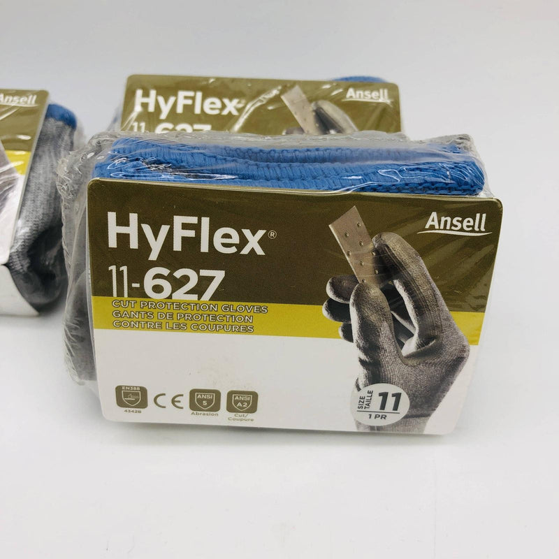 Ansell Hyflex 11627 Work Gloves Size 11 XL Polyurethane Palm Vending Pk 3 Pairs 2