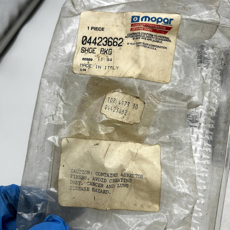 Mopar 4423662 Brake Pad Show Package Incomplete OEM New Old Stock NOS Open 2