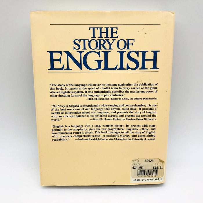 The Story Of English Robert McCrum Hardcover 1986 History Language Spoken 2