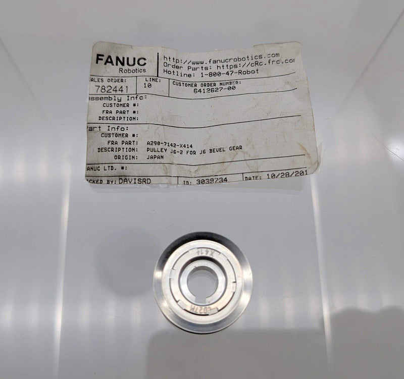 Fanuc A290-7142-X414 Timing Pulley J6-2 for J6 Bevel Gear OEM Part 1