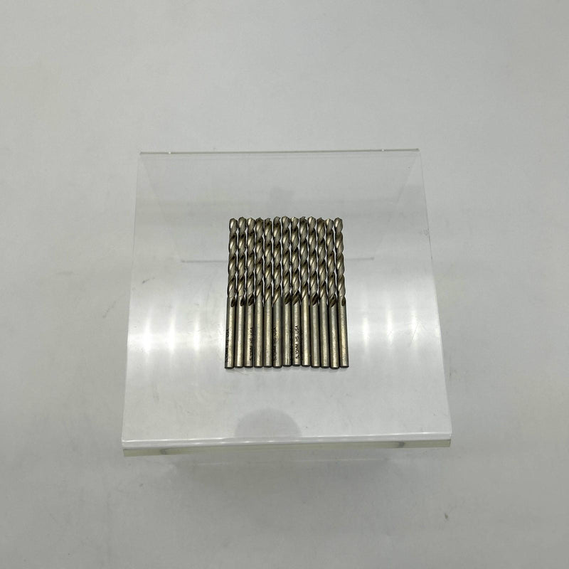 Cle-Line C62849 Jobber Drill Bit 5.1MM 1898 General Purpose HSS Bright Lot of 13