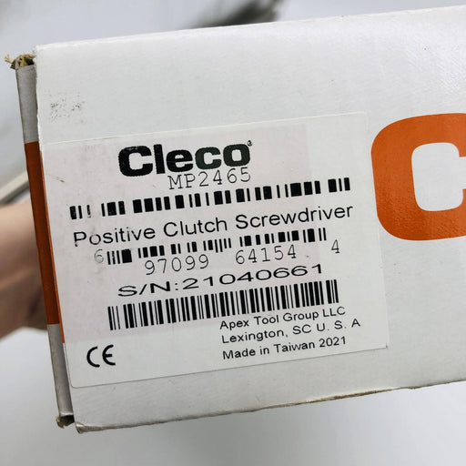 Cleco MP2465 Positive Clutch Screwdriver Pistol Grip Handle Air Pneumatic 1/4 2