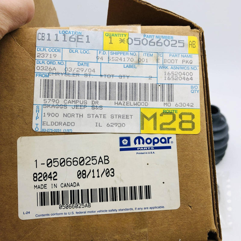 Mopar 5066025AB Boot Package Half Shaft OEM New Old Stock NOS Open 2