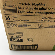 Cascades Pro Perform T410 White Napkin Interfold 1-Ply Recycled 14pks/PartiCase 3