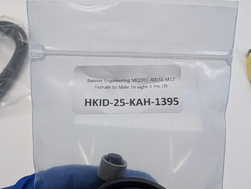 Banner Engineering MQDEC-401SS M12 Female to Male Straight 4 Pin 1ft 5