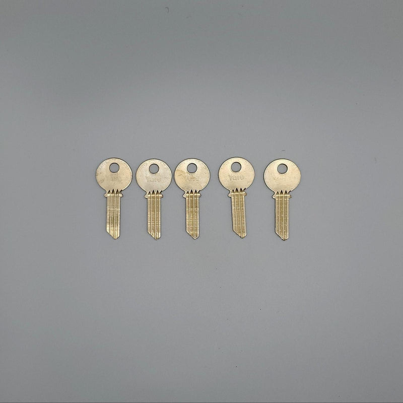 5x Yale RN8 Key Blanks C1R Keyway Simplex Nickel Silver 5 Pin NOS 4